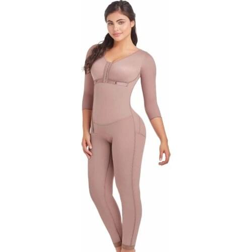 Woman Long Sleeves Full Body Shaperwear Weight Loss Postpartum Shaper Post Liposuction SKims BBL Post Op Surgery Supplies