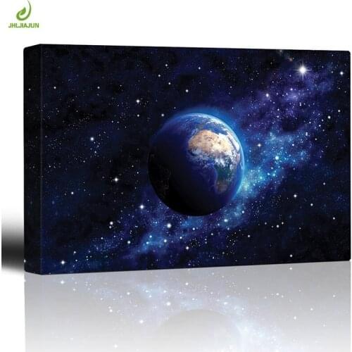 Nordic The Earth In Space Canvas Modular Painting Nordic Wall Art Print And Poster Dining Living Room Home Decor