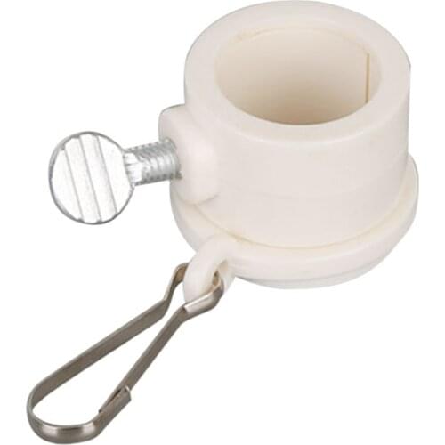 2pcs Plastic Flagpole Mounting Rings Set With Fixed HookAnti Wrap 360 Rotatable Ring With Carabiners Flag Flagpole Accessories