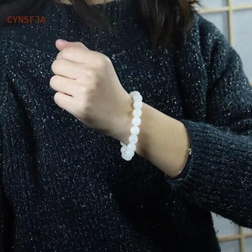 CYNSFJA Real Certified Natural Hetian Jade Nephrite Mens Charm Amulets Jade Bracelets Fine Jewelry High Quality Wonderful Gifts