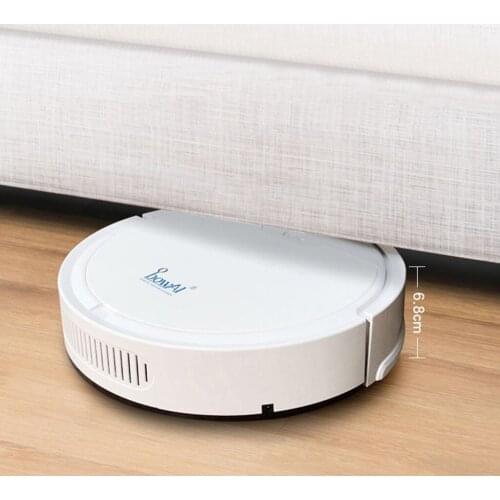 CPDD Robot Vacuum Cleaner Smart Navigation Remote Control Strong Suction 60mins Runtime Robotic Vacuum Cleane Ideal for Home
