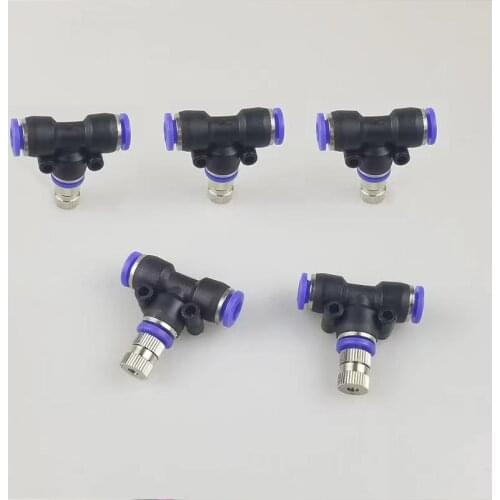 HEMAN Low Pressure Misting Cooling System Atomizing Nozzle 6mm Slip lock Quick Connectors Humidify Watering Landscaping Sprayers