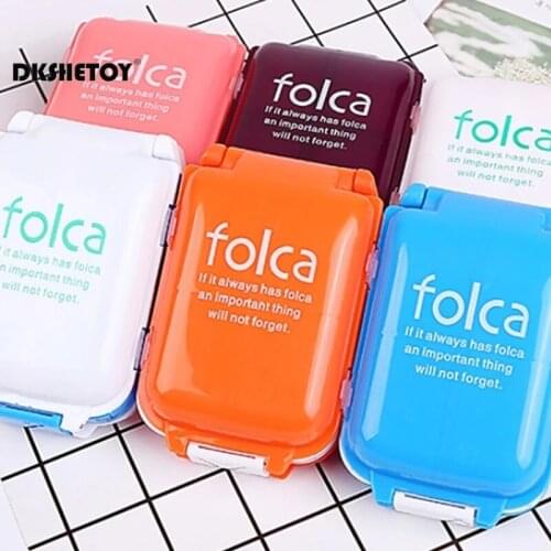 Pocket Pill case Folding Multi-layer Medicine Storage cases Vitamin Drug Pills Box organizer Container pharmacy Box coffret