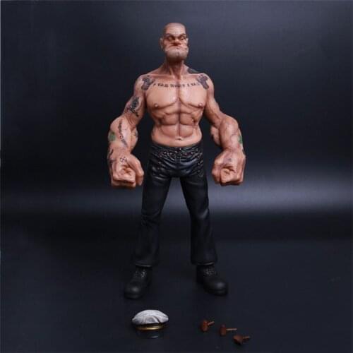 1/6 scale Static statue model figure doll the Sailor Tattooed Popeye 12" Action figure doll Collectible Figure model toy