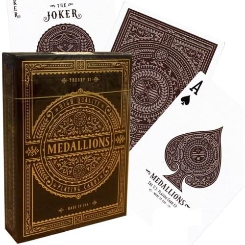 Theory11 Medallions Playing Cards USPCC Medallion Signature Edition Deck Poker Size Magic Card Games Magic Tricks Props