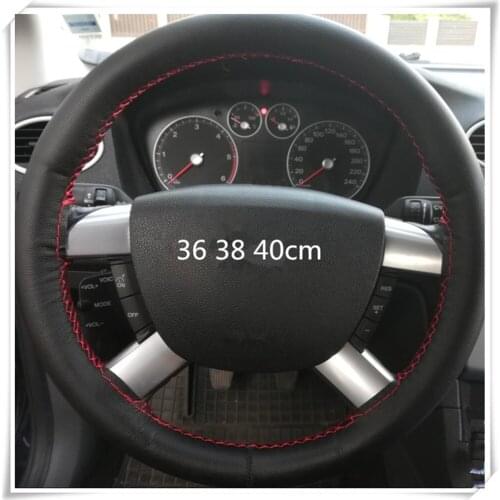 Universal car steering wheel cover artificial leather woven auto parts for Kia Multi-S Amanti Opirus eco Pro-cee-d KOUP