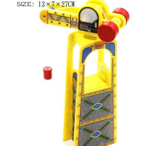 High Yellow Plastic Crane Wooden Train Track Railway Accessories Tender Component Education Toy Compatibel All Wood Tracks Biro