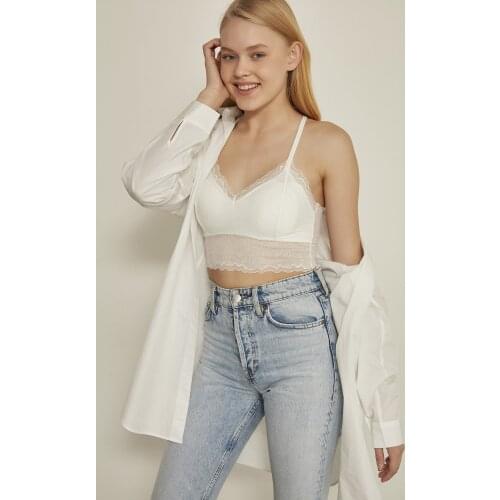 C & City 7121 Women Coated Bralet Suit Ecru