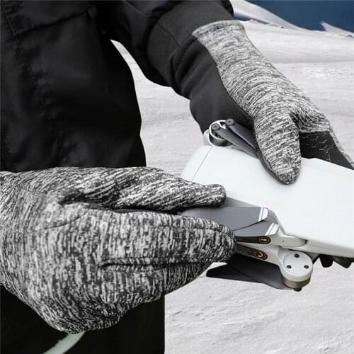 1 Pair Outdoor Cold Protection Gloves for DJI Mavic Mini Drone Windproof Warm Gloves Touch Screen Photography Accessories