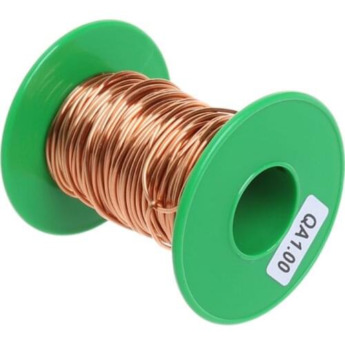 100Grams/lot 12m Polyurethane Enameled Copper Wire 1.0mm QA-1/155 Welding Wires Lacquer line