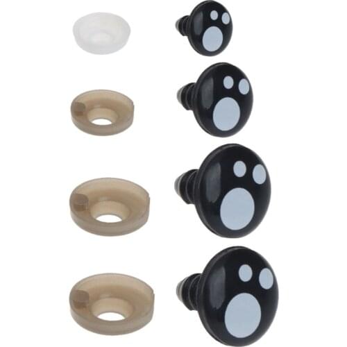 100PCS 8-14mm Cartoon Safety Doll Eyes Toys Bear Stuffed Toys Animal Puppet Doll