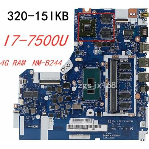 320-15ikb motherboard for lenovo ideapad 80xl 80ye nmb244 cpu: I7-7500U gpu: r5 2gb ddr4 fru 5b20n96170 5b20n96163 test