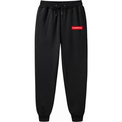 Mens Casual Sweat GeorgeNotFound Pants Jogger Harem Trousers Slacks Wear Drawstring Sporting Clothing Bodybuilding Pants Men