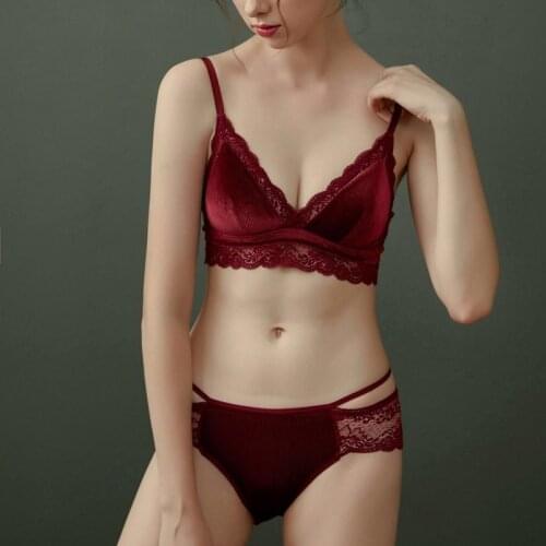 Triangle Sexy Women Bra Lace Bralette Wedding Underwear Underwear Women Set Sexy Push Up Bra Sexy Lingerie with Open Breast