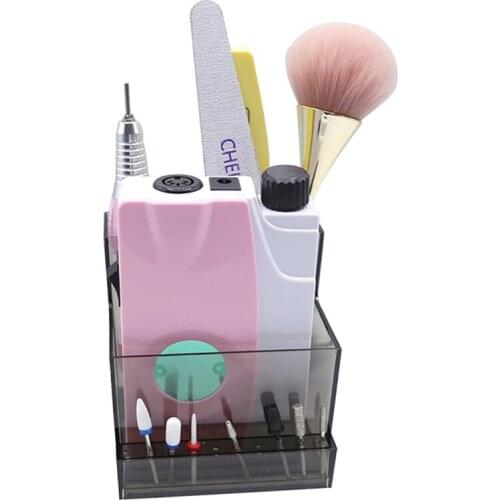 Nail Drill Bits Holder Display Manicure Tools Empty Drill Machine Organizer Box New