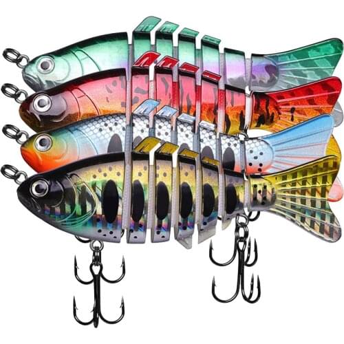 GoByGo 1Pcs 16g/19g Segments Sinking Wobblers Fishing Lures Multi Jointed Swimbait Hard Bait Fishing Tackle For Pike Bass