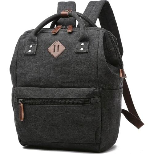 Womens Rucksack Backpack Canvas Women Backpack For Girls Women bag vintage Mini Backpack Teenage Girl School Bag Mochila