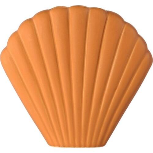 Nordic Art Shell Ceramic Vase Modern Creative Ceramia Home Decoration Tabletop Flower Vase for Wedding Decoration Accessories