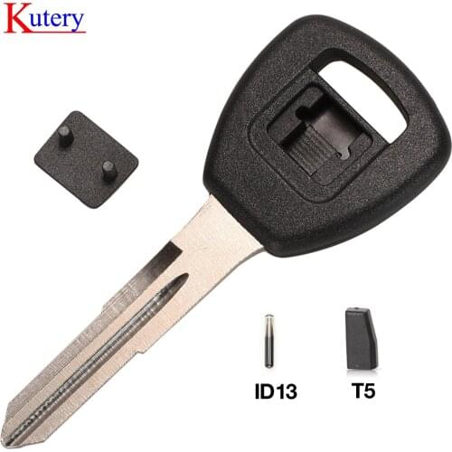 Kutery Transponder key Ignition chip Key Shell with ID13 T5 chip For HONDA Accord Civic Insight Odyssey Prelude S2000