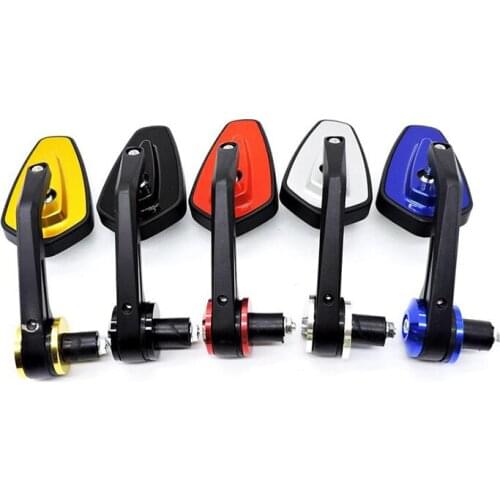 TiOODRE 1 Pair 7/8" 22mm Motorcycle Rearview Mirror Side Wing Mirror Aluminum Universal for Honda/Yamaha/Suzuki Rearview Mirror