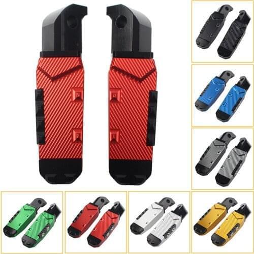 TMAX530 Motorcycle Rear Passenger Footrests Foot Pegs Pedal Pads For Yamaha R3 MT-03 MT-07 MT-09 XSR700 XSR900 FZ1 FZ6/R