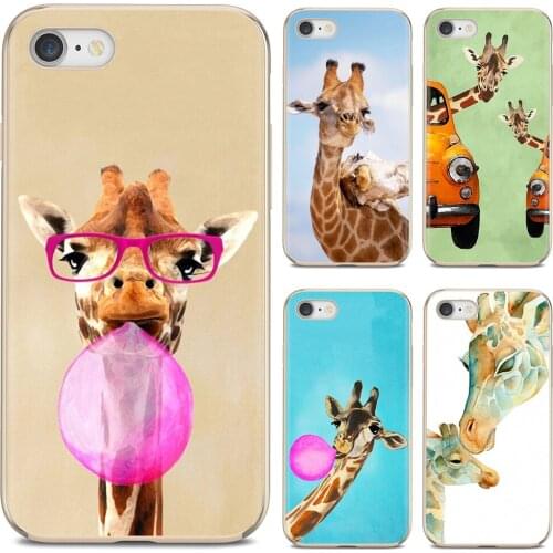 For Samsung Galaxy J1 J2 J3 J4 J5 J6 J7 J8 Plus 2018 Prime 2015 2016 2017 EU Soft Skin Case Hot Sale Watercolor Giraffe Painting