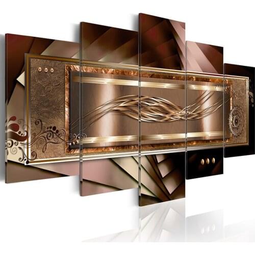 Full Round Drill DIY Diamond 5D 5 Pcs Embroidery Cross Stitch Picture Abstract Mosaic Wall Art Gift Painting Lines Home Decor