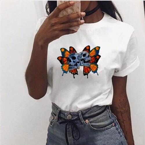 Skulls and Wings Ironing on Heat Transfer A-level Washable Patches Printing Patches Sticker for Clothes DIY Appliques Wholesale