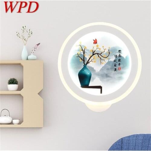 WPD Wall Lamps Contemporary Creative Indoor LED Pattern Art Sconces Lights For Home