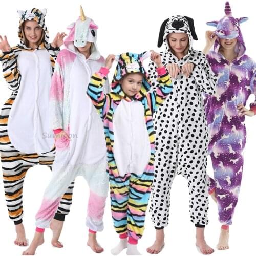 Kigurumi Unicorn Pajamas Childrens Sleepwear for Boys Girls Kids Onesies Animal Overalls Cat Panda Anime Costumes Jumpsuit