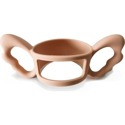 Pink Baby Bottle Handles Safety Silicone Bottle Handles for Hegen Bottle and Other Dia 6-7cm Wide-Neck Bottle