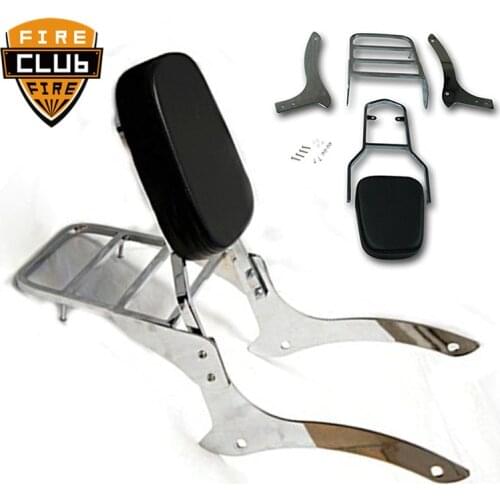 Rear Passenger Backrest Sissy Bar + Luggage Rack For Yamaha Vstar XVS 1100 Backrest Sissy Bar Luggage Rack