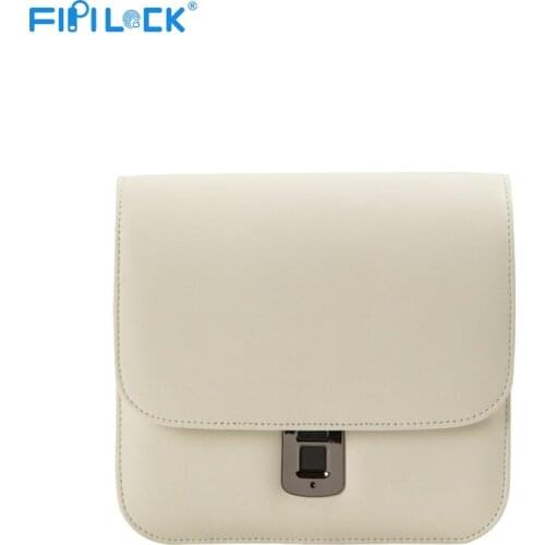 Fingerprint Women Microfiber Hand Bag Luxury Smart Handbag Women Shoulder Bags Female Top-Handle Bags Fingerprint Lock Handbags