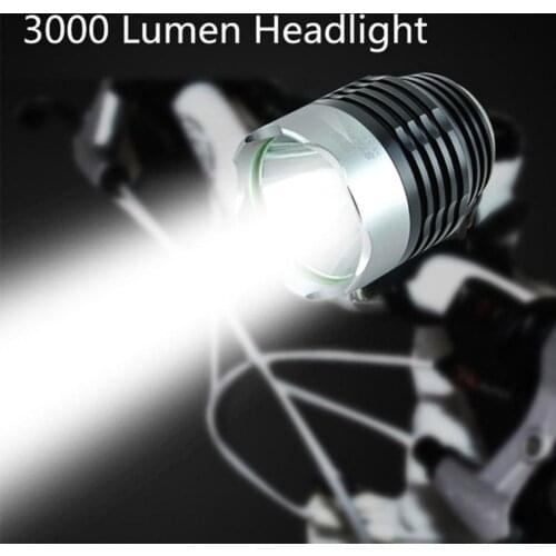 Waterproof 3XT6 LED Bicycle Light Front Bike Head Light Night Cycling Lamp 5V USB for Headlamp Only Lamp No Battery equipment