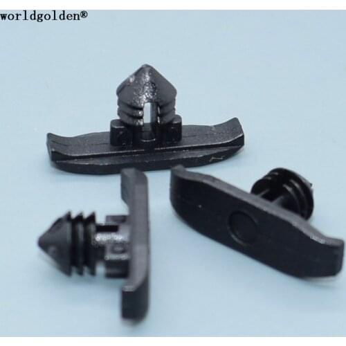 Worldgolden 100pcs auto fasteners Hood Weatherstrip Retainer for VW 1H0823717