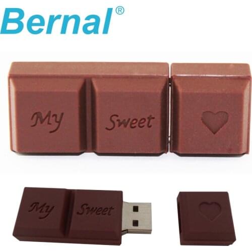 Bernal B1005 usb flash drive USB 2.0 chocolate cartoon sweet love 4gb 8gb 16gb 32gb 64gb memory stick flash drive pendrive