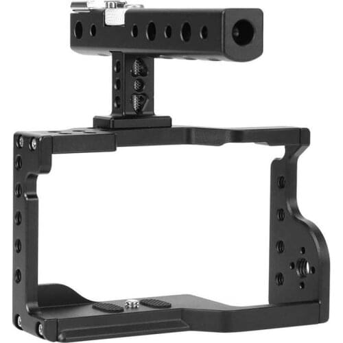 YELANGU C17 Aluminium Alloy Cage Kit with Handle for Sony A6600/Alpha 6600/ILCE-6600 Mirrorless Camera with 1/4 3/8'' screw hole