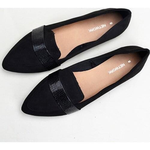 Womens Shoes 2021 Spring and Autumn Models Pointed Toe Womens Single Shoes Fashion Women Flat-bottom Shoes Shoes for Women