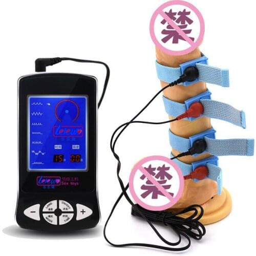 Electric Shock Sex Kit Electro Stimulation Cock Peins Ring Electro Shock Penis Massage Rings Medical Themed Sex Toys For Men