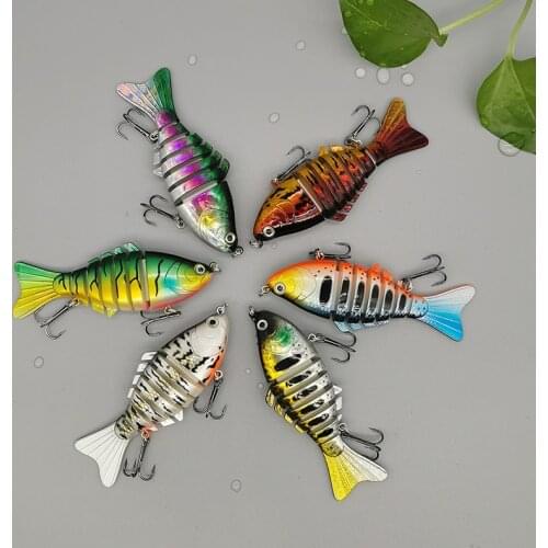 1Pc Colorful Spinning Wobbler Multi Jointed Section JerkBait Swimbaits Isca Pesca Crank Bait 10cm15g Peche Trolling Fishing Lure