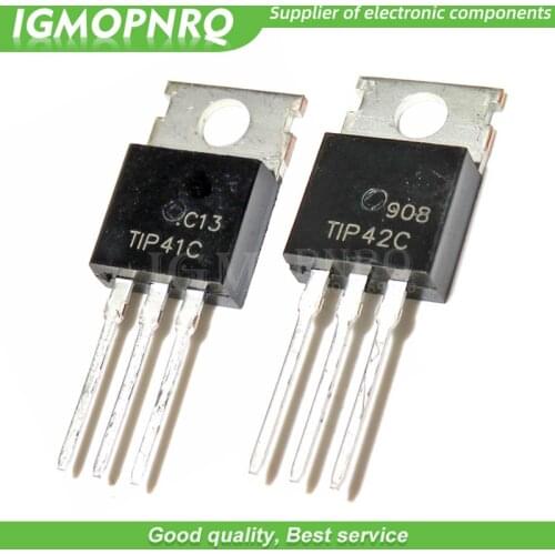 10pcs/lot TIP41C TIP42C each 5pcs CDarlington transistor pair tube TO-220 new original