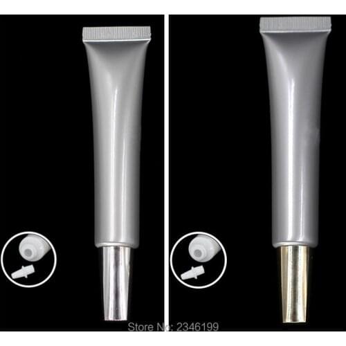 20ML 20g,100pcs/Lot,Bright Silver-gray Cosmetic Soft Bottle,Elegant Eye Cream Tube,Ointment Container,Essence Tube
