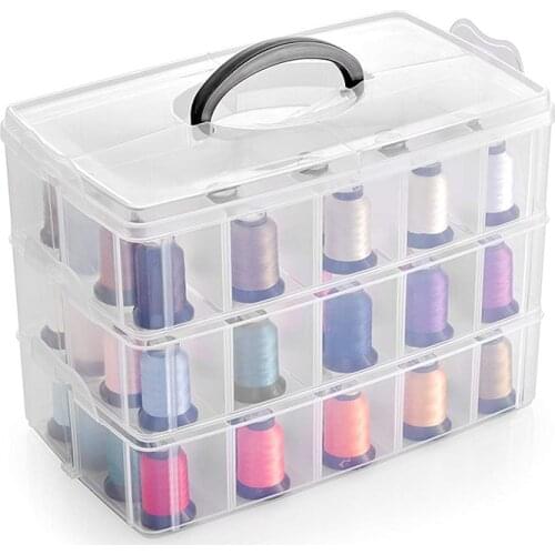 3 Layer 18/30 slot Storage Plastic Boxes Jewelry Bead Storage Box Container Organizer Case Craft Boxes