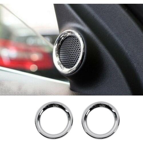 ABS Interior Front Door A pillar Speaker Ring Decorative Trim for Dodge Durango 2011+ Car Accessories