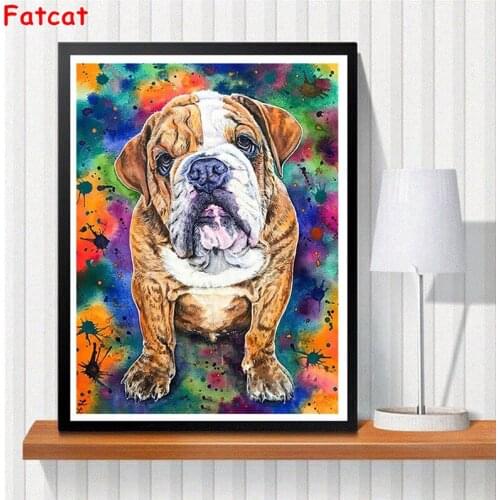 DIY Diamond Painting Dog Full Square New Arrival Diamond Embroidery Animal Mosaic Picture Of Rhinestone Home Decoration PP2559