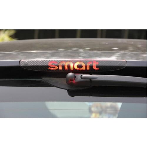 Car Styling Carbon Fiber Vinyl Sticker High Brake Light Sticker Special Designed For Smart Fortwo Forfour