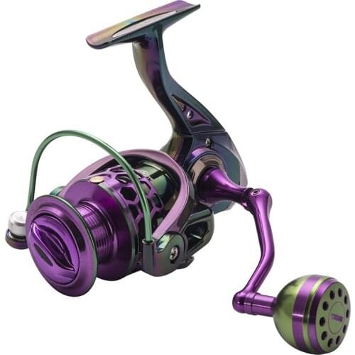 Colorful Spinning Fishing Reel 1000-6000 Metal Spool 5.2:1 4.7:1 Gear Ratio High Speed Spinning Reel Carp For Saltwater Reel New
