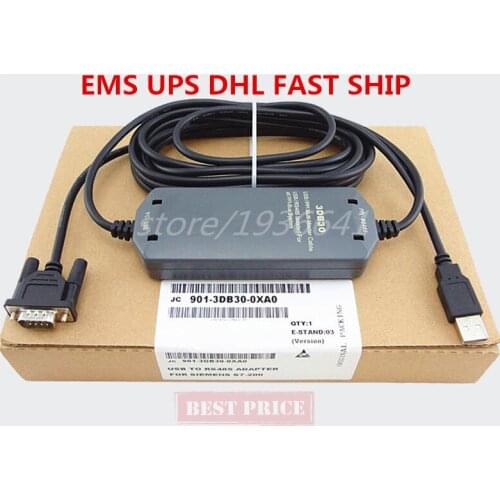 DHL EMS SHIP PLC Programming Cable S7-200 PLC Data Line USB-PPI Download Cable 6ES7 901-3DB30-0XA0 Isolation Cable USB/PPI