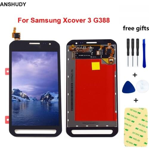 For Samsung Galaxy Xcover 3 SM-G388F G388 G388F G389F Touch Screen Digitizer Panel Glass + LCD Display Monitor Assembly