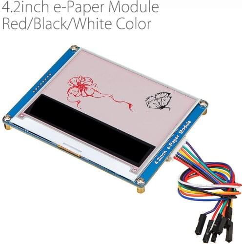 4.2 Inch E-ink Screen Display e-Paper Module SPI Interface Red/Black/White For Arduino Raspberry Pi